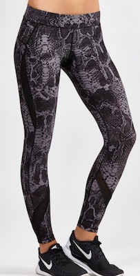 snake print workout leggings