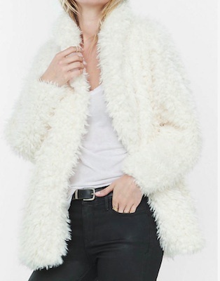 express white fur coat