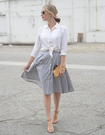 Midi Skirt Outfit Ideas | How To Wear A Midi Skirt - SHEfinds