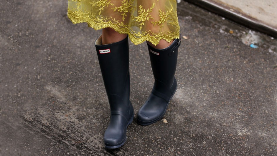 boots worn in wet weather