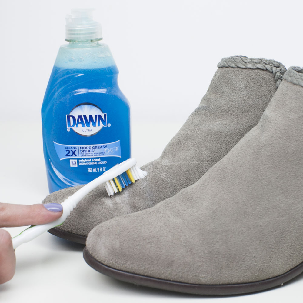 how to remove jean dye from suede shoes