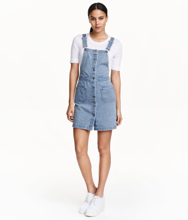 realness patch overall dress