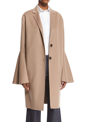 Derek LamWool-Blend Bell-Sleeve Coat