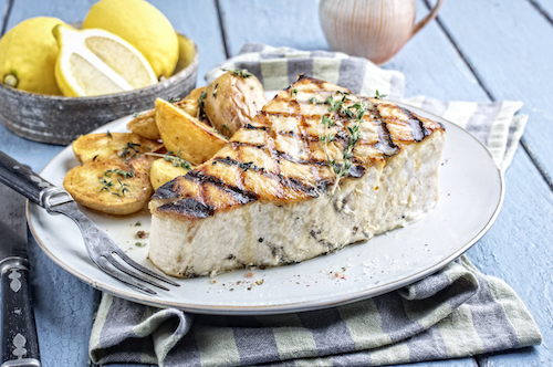 Grilled Swordfish Dish