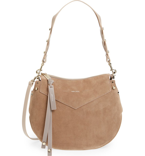 Jimmy Choo Artie Suede Hobo Bag