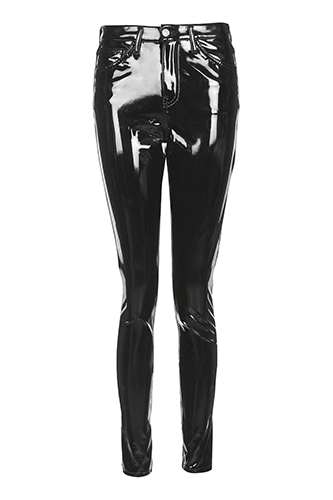 MOTO Black Vinyl Jamie Jeans