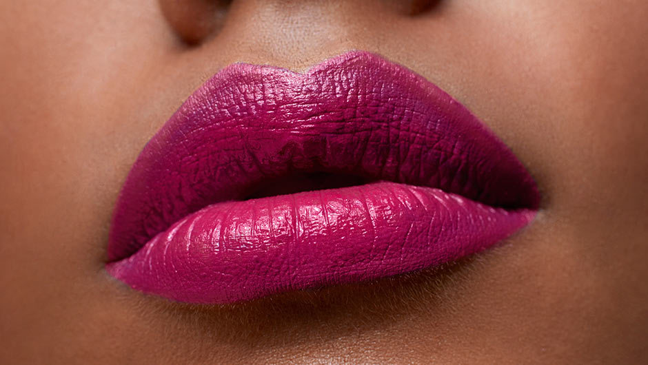 magenta red lipstick