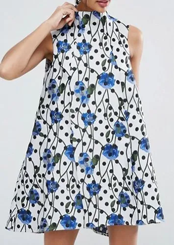 ASOS Spot Jacquard Aline Mini Dress