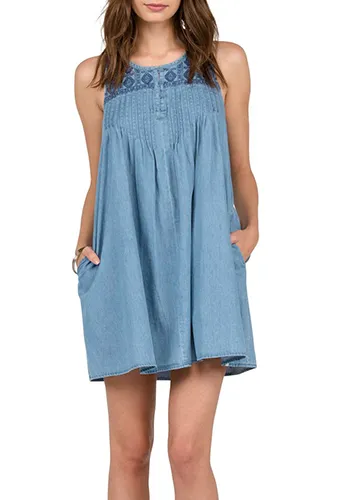 Chambray Swing Dress VOLCOM