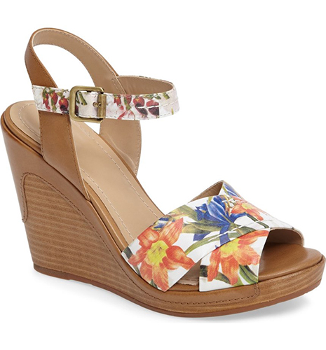 Maren Cross Band Wedge Sandal