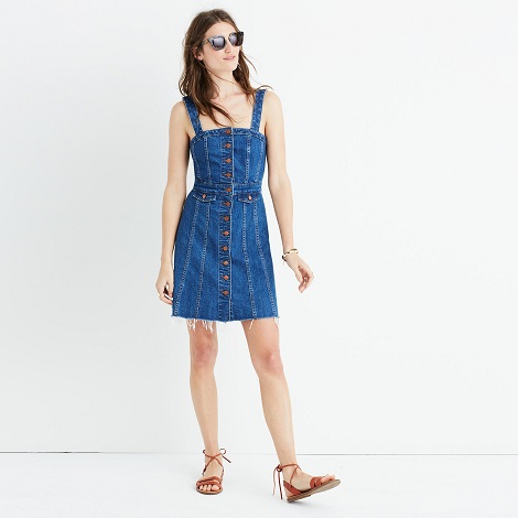 Take It From Us: You Need A Raw Edge Denim Dress In Your Closet