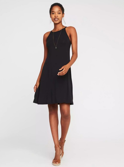 high neck swing dress old navy