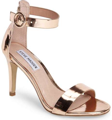 Steve madden rose gold sandal