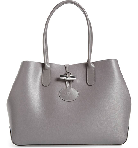 Longchamp Roseau Leather Shoulder Tote