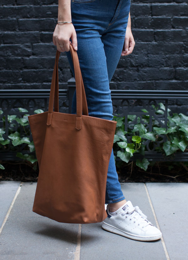 baggu soft leather shoulder bag