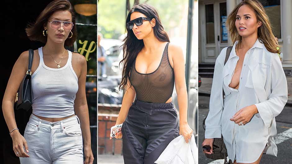 7 Times Celebs With Big Boobs Didn't Feel Like Wearing Bras & Were