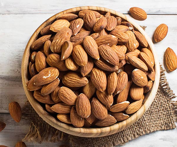 bowl of almonds