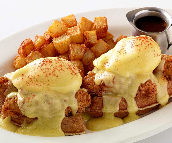 Fried Chicken & Waffles Benedict