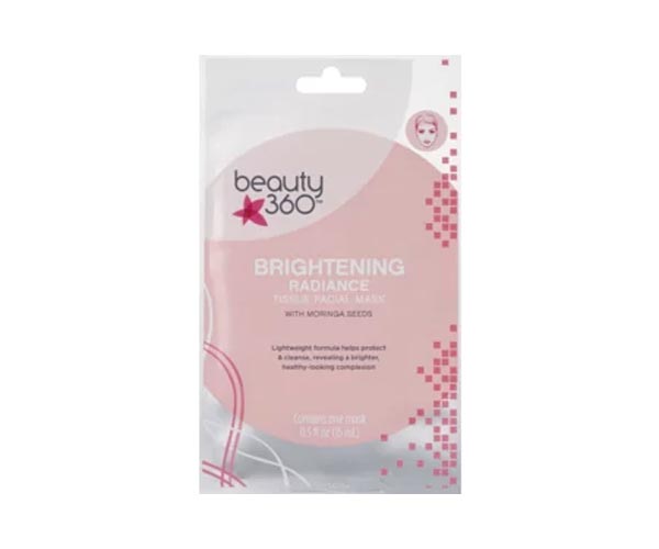 Beauty 360 Brightening Radiance Tissue Facial Mask