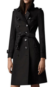 black trench coat