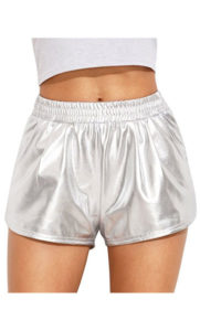 silver shorts