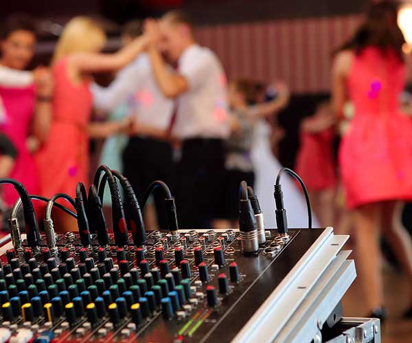 Guests on dance floor