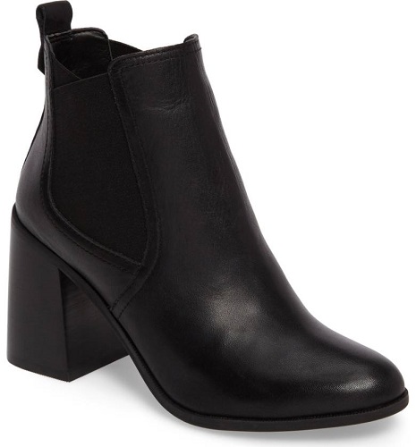 Black Leather Booties Under $60 