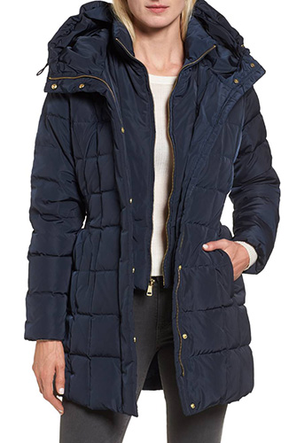 Hooded Down & Feather Jacket