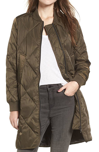 Puffer Bomber Coat