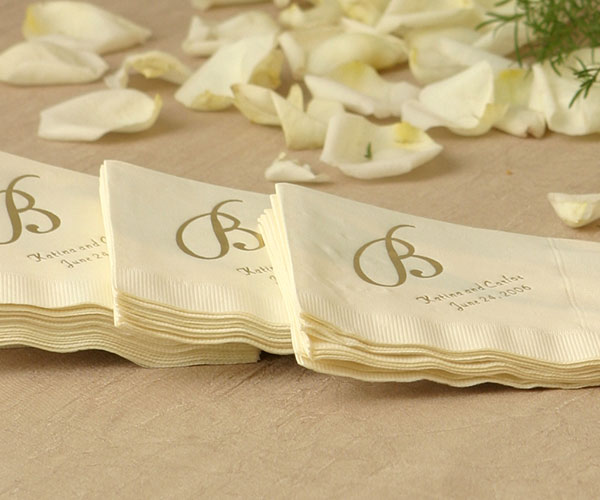 Monogrammed Cocktail Napkins