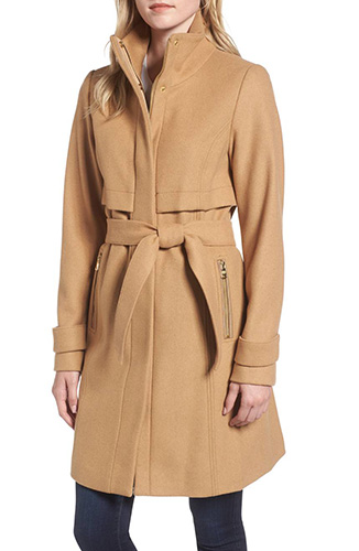 Flange Belted Coat