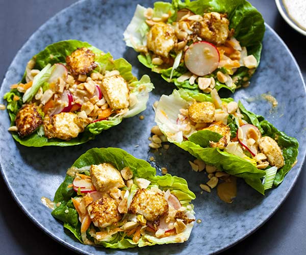 Tempeh Asian lettuce wraps