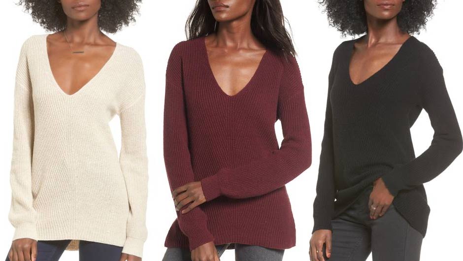 Nordstrom Shoppers Love This Warm And Flattering $29 V-Neck Sweater ...