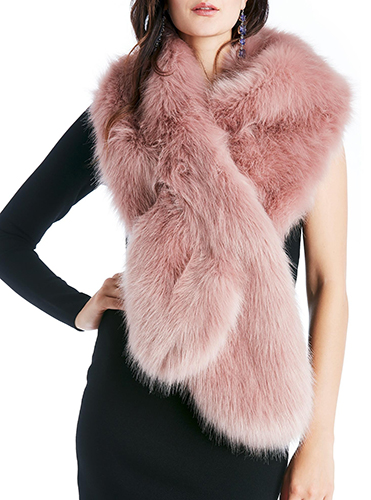 Oversize Faux Fur Wrap