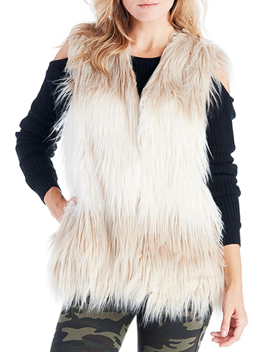 Shaggy Faux Fur Vest