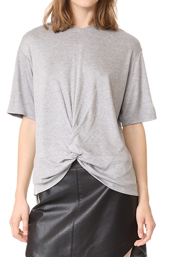 Victoria Victoria Beckham Twist Hem Tee