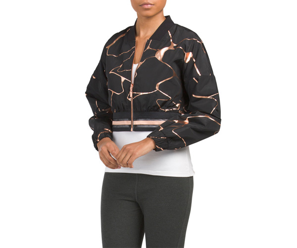 tj maxx athleisure bomber jacket