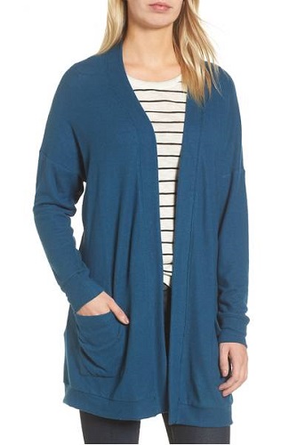 Gibson open 2024 front fleece cardigan