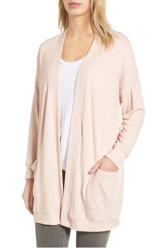 fleece cardigan