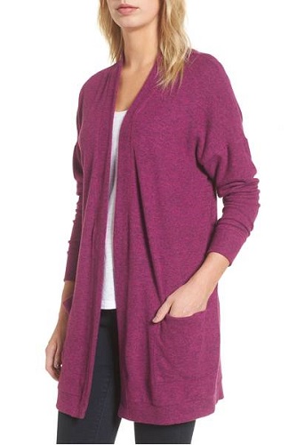 fleece cardigan