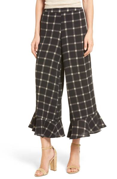 cropped wide leg pants