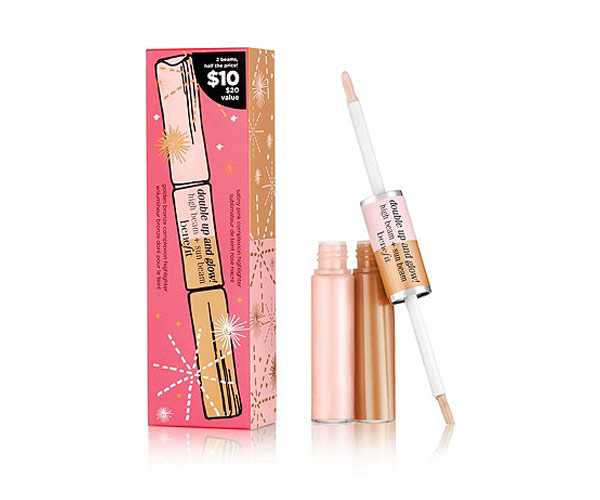 benefit cosmetics double up and glow liquid highlighter duo