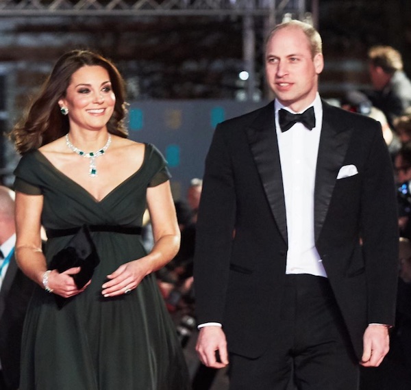 kate middleton prince william baftas 2018