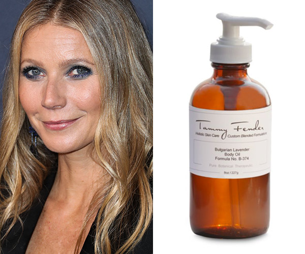 gwyneth paltrow with tammy fender body oil