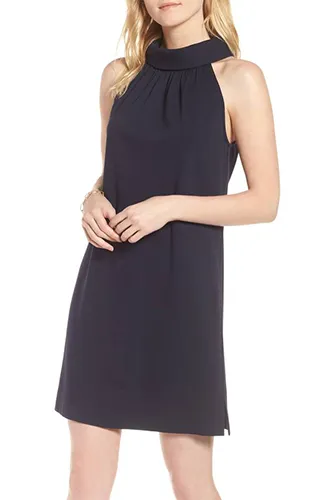 Button Back Ponte Dress