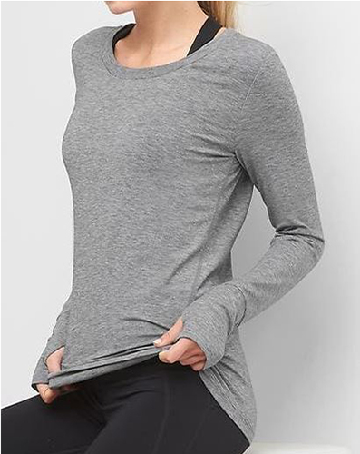 Long Sleeve Active Workout Tops for Women