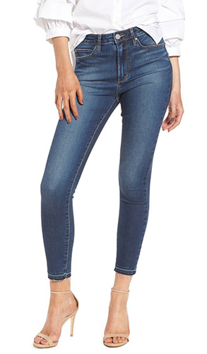 Heather High Waist Crop Skinny Jeans