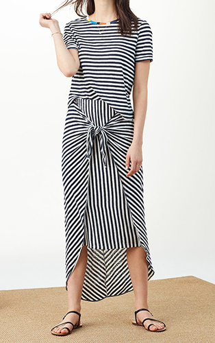 Striped Sarong Skirt