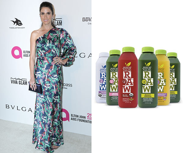 nikki reed with green juice