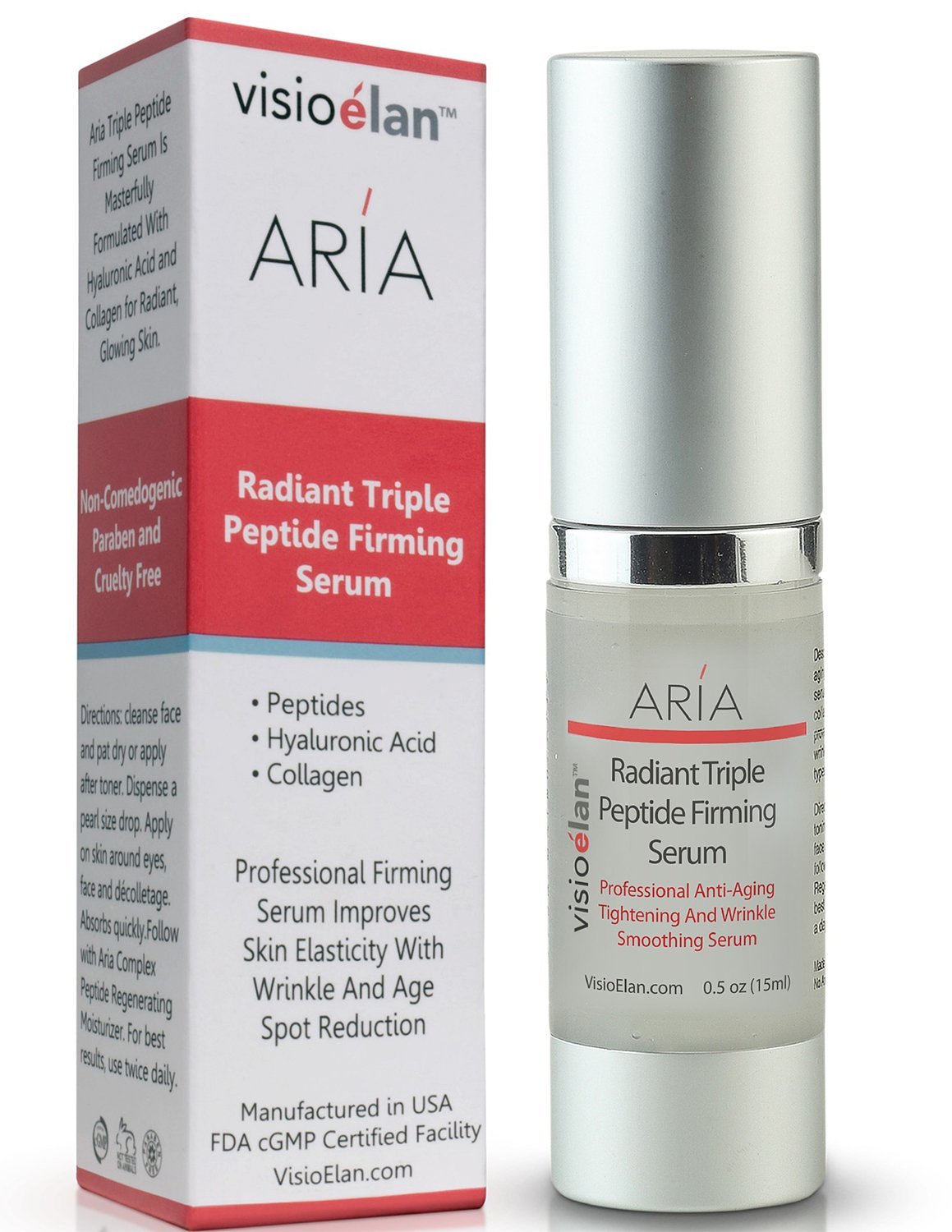 visio elan radiant triple peptide firming serum